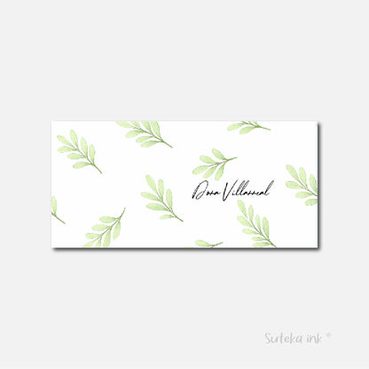 Sobre de dinero personalizado para regalo | hojas | Suteka ink®