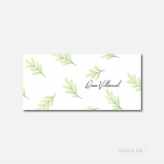 Sobre de dinero personalizado para regalo | hojas | Suteka ink®