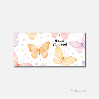 Sobre de dinero personalizado para regalo | mariposas | Suteka ink®