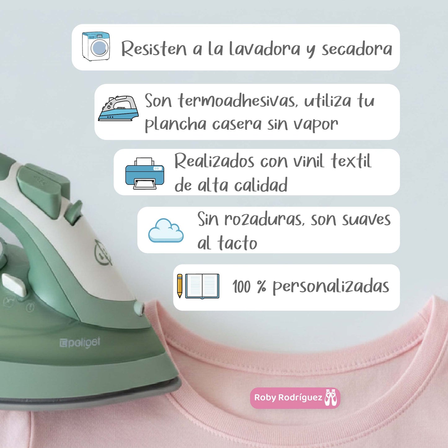Etiquetas para ropa planchables | Crea tus propias etiquetas