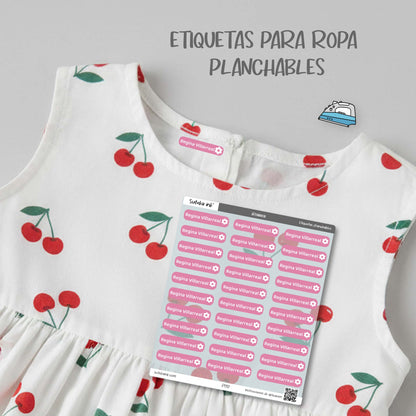 Etiquetas para ropa planchables | Crea tus propias etiquetas