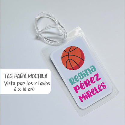 TAg para mochila, bolso , lonchera, maleta